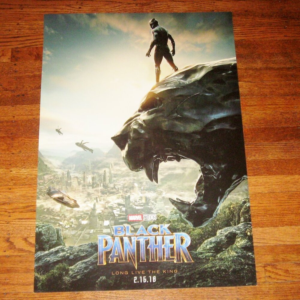 Black Panther '18 Marvel Studios Movie Promo Poster 18.5"x27" Long Live The King